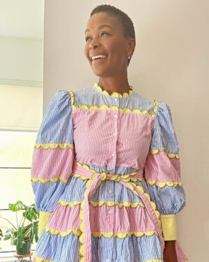 Bonnie Mbuli Instagram - I call this the layer cake dress, it makes me feel like celebrating🎉, found this gem by Celia B on #InStudiobybonnie