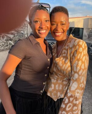 Bonnie Mbuli Instagram - 1. Doing what i love is the reward !
This #Parish journey has been a thrilling adventure.
2. They had just called wrap on a long night shoot, it was our last scene for the season and i was so hungry. Those Versace heels were so pretty but were trying to murder me .
3. Angi Suk’ emabhozeni !
4. Ladies and Gentlemen, @bradleywhitford ! A Boss!!
5. @seekiesimonmua always understood the assignment.
6. Costume Dept said 💧
7. Big up to my stand in artist , you were always so professional, diligent and a joy to work with. Thank you
8. One time, after a long night of painting the town, the three of us were shooting the breeze and these two @skeetulrich & Zackary Momoh suddenly decided it was time for some selfcare! 😂
#Parishdump #Seasonwrapup #Joy #grateful