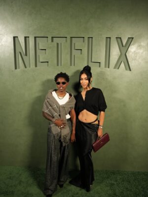 Bre-Z Instagram - Told my baby we stoppin by the Netflix party to see about my Emmy…😎 

💎 @sashalance