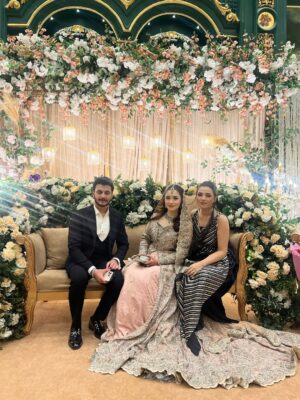 Bushra Gulfam Instagram - Meri jaan ka walime 🌸
@bushra_gulfam_
My outfit @minakashifofficial