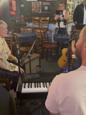 Cam Instagram - swipe for a set list a decade in the making 🤍  @bluebirdcafetn is the ultimate venue for songwriters - @tylersamj @simonmaartensson and I got to sit in that hallowed circle and take turns sharing some of the art we’ve made, together and separately, across genres, for myself and other artists. Next up is tour rehearsals - first show is next week!  Go get your tix camcountry.com