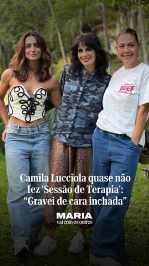 Camila Lucciola Instagram - 🎬 No ‘Maria Vai Com Os Outros’, Camila Lucciola revelou que quase desistiu de participar da 5ª temporada de ‘Sessão de Terapia’, dirigida por Selton Mello.
👉 Durante a pandemia, a atriz recebeu o convite para enviar uma self-tape, mas o desânimo após várias negativas quase a fez não mandar o vídeo.
 
➡️ ‘Maria Vai Com Os Outros’ é o programa de entrevistas, apresentado por @mariaaribeiro, com episódios semanais toda quinta, às 22h, no Canal UOL, no YouTube de Universa e no UOL Play

#Universa_UOL #UOL #MariaVaiComOsOutros #MariaRibeiroNoUOL