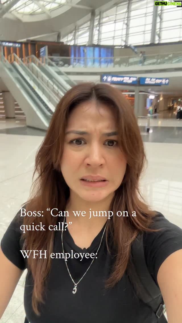 Carla Dunareanu - 1.6K Likes - “Sorry I’m on a call with a client atm. Can we connect after lunch?” - rushes to Airbnb to connect to wifi. 🤫🤫🤫 

#wfhmom