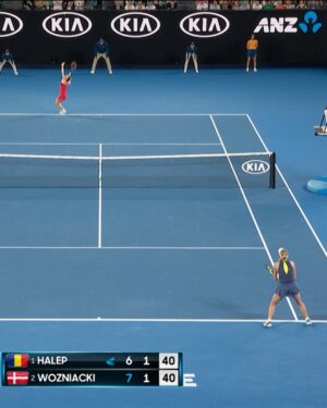 Caroline Wozniacki Instagram - The last time we had a world No.1 v No.2 Grand Slam women’s singles final 🤩

@carowozniacki v @simonahalep AO 2018