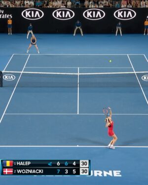 Caroline Wozniacki Instagram - The last time we had a world No.1 v No.2 Grand Slam women’s singles final 🤩

@carowozniacki v @simonahalep AO 2018