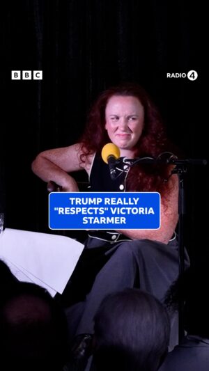 Catherine Bohart Instagram - Felicity Ward joined Catherine Bohart to discuss just how much Donald Trump “respects” Lady Victoria Starmer.

Too Long; Didn’t Read | Listen on BBC Sounds