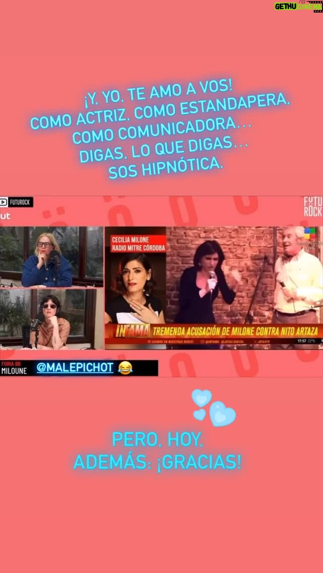Cecilia Milone - 850 Likes - 🙏🏻
¡Se agradece la “difusión”, y la empatía!
@malepichot 🩷✨

¡Gracias, @yanemorbidoni, 
por la “producción”! 😉
