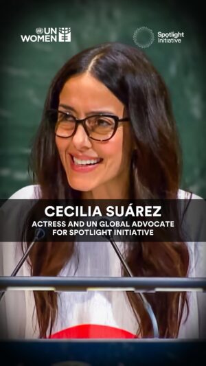 Cecilia Suárez Instagram - “2.718 trillion on weapons versus a deficit of 420 billion for gender equality.”

– Cecilia Suárez, Actress and UN Global Advocate for Spotlight Initiative, speaking at the 80th session of the UN General Assembly.

🎙️ Listen to her powerful speech.

#UNGA80 #WithHer #SpotlightInitiative #GenderEquality #EVAWG