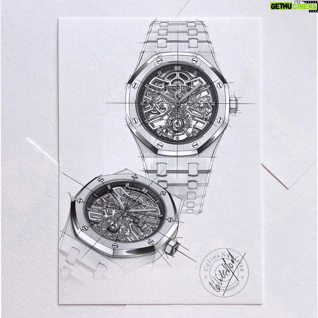 Céline Morel - 275 Likes - - Here’s my sketch of the iconic Royal Oak by the prestigious Maison @audemarspiguet . Creating this reproduction was such a joy. I hope you love it as much as I do! 

• For inquiries and pricing, please contact me via direct message.•

#AudemarsPiguet #RoyalOak #WatchArt #Sketching #LuxuryTimepieces