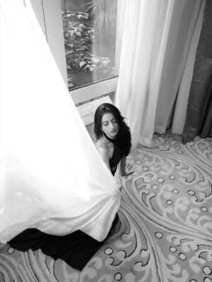 Chandni Instagram - she was cool- the whole world seemed to spin around her in smooth jazz.