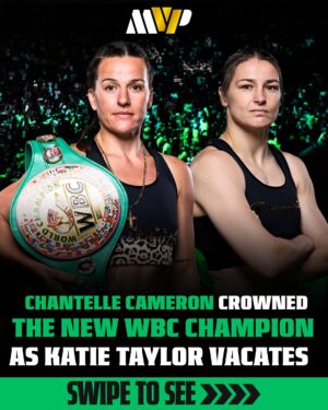 Chantelle Cameron Instagram - Chantelle Cameron rises to the throne! 👑 The new WBC Super Lightweight World Champion, following Katie Taylor’s move to Champion in Recess. Chantelle Cameron continues to blaze a trail in women’s boxing and we look forward to delivering her next fight for you all 🥊