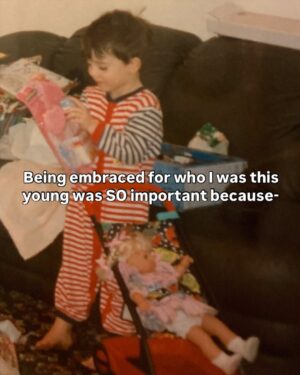 Charlie Craggs Instagram - After all the love (thank you) on my post about the old photo my mum found of me as a little 🌈 kid the other day, I found a few more photos and had a few more thoughts, hope it helps someone, and hope it makes someone (who hates 🌈’s) so angry that they have a heart attack