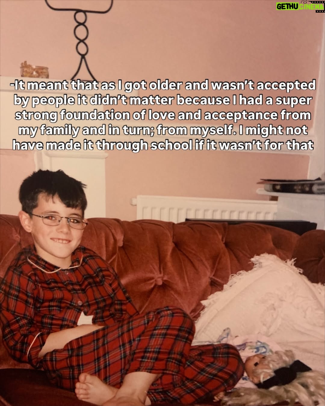 Charlie Craggs - 27.1K Likes - After all the love (thank you) on my post about the old photo my mum found of me as a little 🌈 kid the other day, I found a few more photos and had a few more thoughts, hope it helps someone, and hope it makes someone (who hates 🌈’s) so angry that they have a heart attack