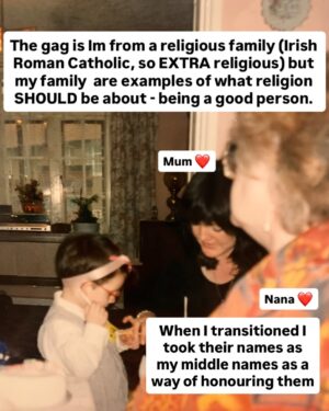 Charlie Craggs Instagram - After all the love (thank you) on my post about the old photo my mum found of me as a little 🌈 kid the other day, I found a few more photos and had a few more thoughts, hope it helps someone, and hope it makes someone (who hates 🌈’s) so angry that they have a heart attack