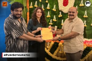 Charmy Kaur Instagram - The much anticipated journey of #PuriSethupathi begins with a divine pooja ceremony✨

Makkalselvan @actorvijaysethupathi and Dashing Director #PuriJagannadh are gearing up to deliver a memorable film ❤‍🔥

Regular shoot begins in July 1st week 💥

Produced by Puri Jagannadh, Charmme Kaur and #JBNarayanRaoKondrolla 

Presented by @Charmmekaur

CEO @vish_666

Releases in Tamil, Telugu, Hindi, Kannada and Malayalam. 

@iamsamyuktha_ @duniyavijayofficial @tabutiful @puriconnects #JBMotionPictures