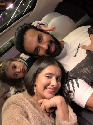 Charu Asopa Instagram - After a long time, we went on a drive — just us, just family. The wind, the laughter, the silence between songs… everything felt so special. Sometimes the most beautiful evenings aren’t about where you go, but who you go with. ❤️ A beautiful evening spent with beautiful people .
