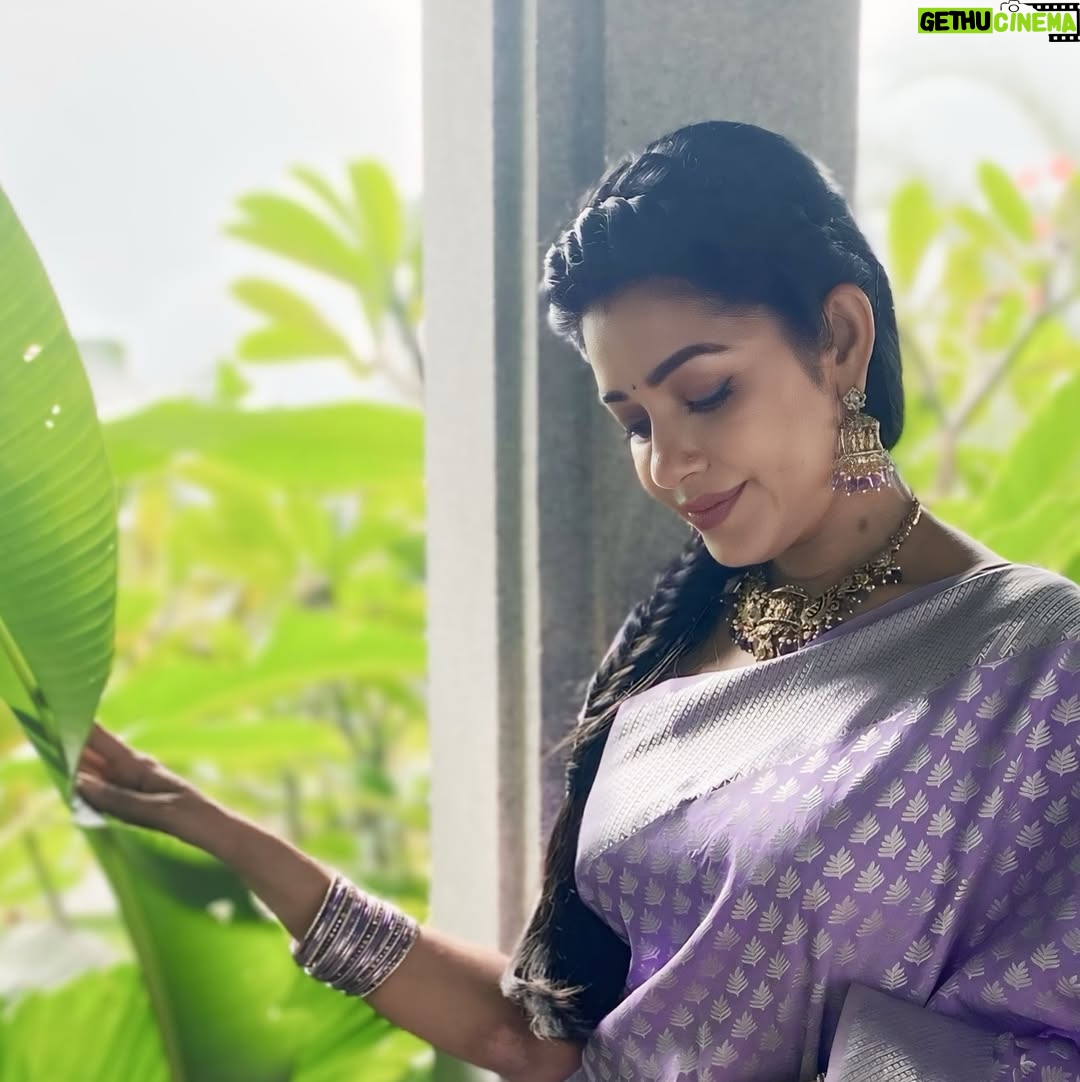 Chaya Singh - 39.8K Likes - This 6 yard speaks for itself.. Thank u @silk__saga for this wonderful saree. In love with the colour and the softness of the material. 

Saree: @silk__saga 
Styled: @nithiyamogli & @rafiullah78 
Hair: @geetha_hairstyle 
PC: @mr_balaraja_19