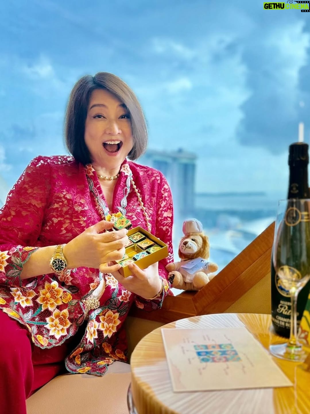 Chen Liping - 6.5K Likes - 今年的国庆🇸🇬很特别😍
普新加坡同庆#SG60 🙌🫶❤️✨🎆🎇
Happiest Birthday Singapore ❤️❤️❤️
#1965 #60th #Independence #Majulah #Singapura #Blessed #Singapore #Singapore60 #CulturalElegance #PTL

✨Savouring SG60 in style @ritzcarltonmilleniasingapore where heritage meets luxury.
Guests with a ‘6’ in their DOB enjoy special room upgrade privileges, extra perks if born in 1965❤️(Valid till 31 August)

Perks includes:
🌸 Peranakan ceramic coaster by @theintan
🍫 Local-flavoured artisanal pralines
🍳 Daily breakfast for two @colonysg 
🍾 A bottle of champagne
🦁 Limited-edition Chef Lion plushie

✨A Taste of Tradition 
Wearing the elegant @rumahkimchoo kebaya 

✨Special thanks to @straits_times for the lovely feature!