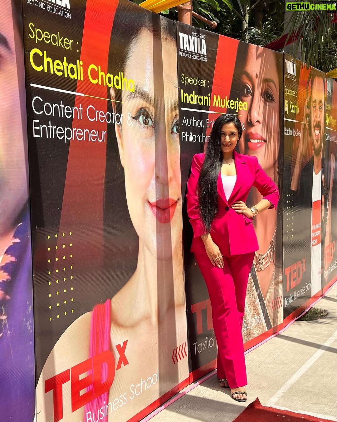 Chetali Chadha - 1.9K Likes - I have lived yet another dream today and I’m beyond grateful for it! 🙏❤️🧿

During my TEDx talk, I had the profound honor of delving into the depths of my personal journey, sharing the metamorphosis from a corporate professional to a flourishing entrepreneur. It was an exploration of the twists and turns, the triumphs and tribulations that shaped my path. With every anecdote shared, I aimed to illuminate the transformative power of resilience, perseverance, and unwavering determination. My hope was to inspire others to embark on their own journeys of self-discovery and entrepreneurial pursuit, knowing that with courage and conviction, they too can manifest their dreams into reality.

I extend my heartfelt gratitude to Taxila Business School for the gracious invitation and the incredible warmth and support they have shown us. It was truly an honor to be a part of such a welcoming community.

#tedtalk #tedtalks #tedex