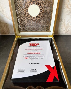 Chetali Chadha Instagram - I have lived yet another dream today and I’m beyond grateful for it! 🙏❤️🧿

During my TEDx talk, I had the profound honor of delving into the depths of my personal journey, sharing the metamorphosis from a corporate professional to a flourishing entrepreneur. It was an exploration of the twists and turns, the triumphs and tribulations that shaped my path. With every anecdote shared, I aimed to illuminate the transformative power of resilience, perseverance, and unwavering determination. My hope was to inspire others to embark on their own journeys of self-discovery and entrepreneurial pursuit, knowing that with courage and conviction, they too can manifest their dreams into reality.

I extend my heartfelt gratitude to Taxila Business School for the gracious invitation and the incredible warmth and support they have shown us. It was truly an honor to be a part of such a welcoming community.

#tedtalk #tedtalks #tedex