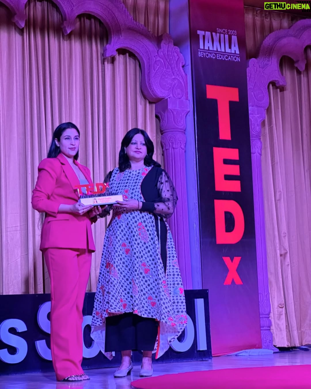 Chetali Chadha - 1.9K Likes - I have lived yet another dream today and I’m beyond grateful for it! 🙏❤️🧿

During my TEDx talk, I had the profound honor of delving into the depths of my personal journey, sharing the metamorphosis from a corporate professional to a flourishing entrepreneur. It was an exploration of the twists and turns, the triumphs and tribulations that shaped my path. With every anecdote shared, I aimed to illuminate the transformative power of resilience, perseverance, and unwavering determination. My hope was to inspire others to embark on their own journeys of self-discovery and entrepreneurial pursuit, knowing that with courage and conviction, they too can manifest their dreams into reality.

I extend my heartfelt gratitude to Taxila Business School for the gracious invitation and the incredible warmth and support they have shown us. It was truly an honor to be a part of such a welcoming community.

#tedtalk #tedtalks #tedex