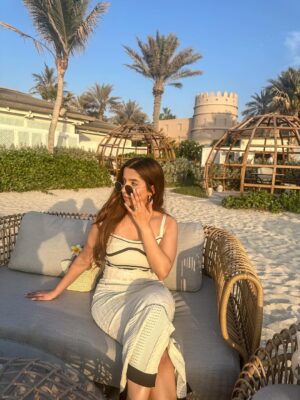 Chetali Narula Instagram - fresh from the shore🐚🌊🤍
wearing - @a.la.modebyakanksha
{ comment for outfit details }
.
.
.
.
.
.
.
{ beach, beach outfit, beach baby, ocean time, beach outfit ideas, hot girl summer, dubai beach }
