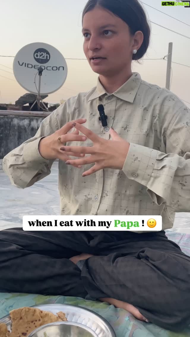 Chetna Sargara - 5.9K Likes - when I eat with my papa !🙂 @chetna__7 

#rajasthan #rajasthani #fyp #trending #trend #viral