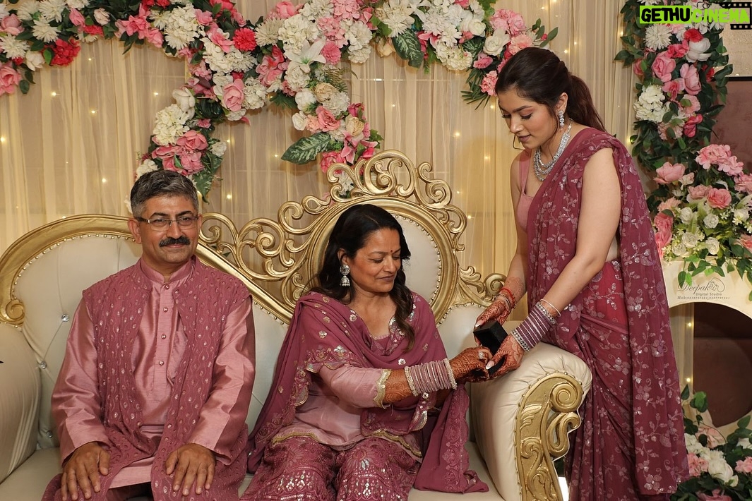 Chetna Sharma - 21.8K Likes - This Finalllyyy happened 🧿 prepared so much for it🤌🏻🥹 we feel immensely blessed to be able enough to celebrate our parents 25th wedding anniversary! 25 years of growth, love , laughter and countless blessings of Almighty😇💐 
May god always shower his choicest blessings on mumma papa, may they always be happy and healthy.
Also they never had their ring ceremony hence, on 2.08.2024 we made that happen. Thanks for raising us with values and always appreciating our little and big wins. We are always grateful for you and will keep making you more proud by each passing day in this journey of our lives🥰
- your fairies 👯‍♀️