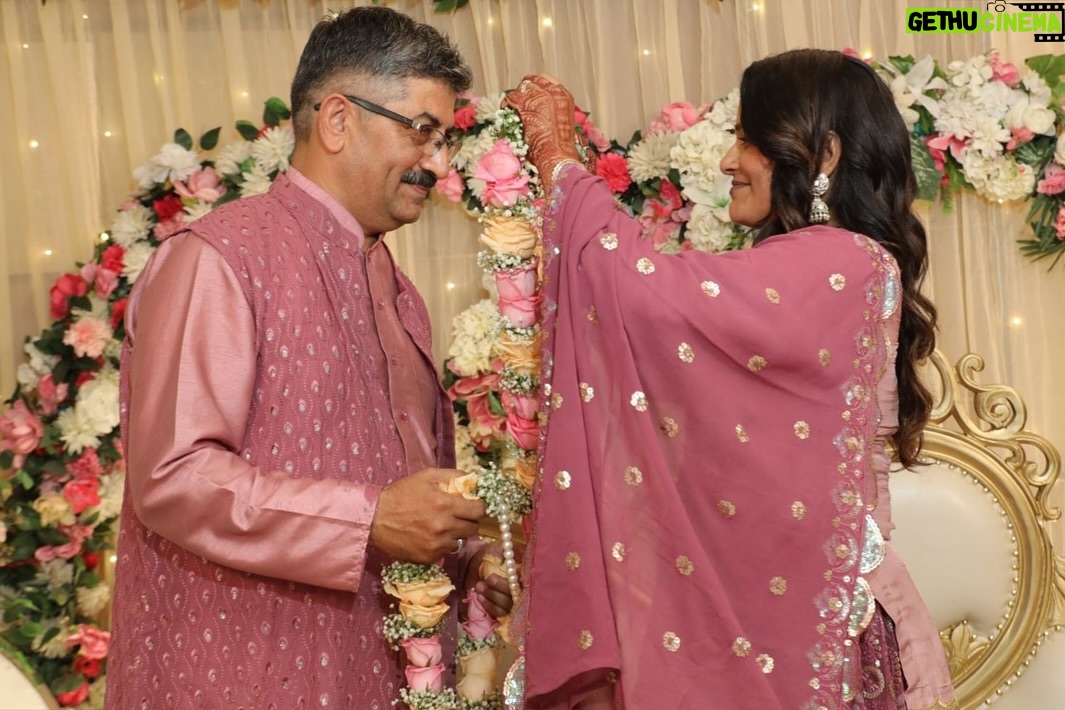 Chetna Sharma - 21.8K Likes - This Finalllyyy happened 🧿 prepared so much for it🤌🏻🥹 we feel immensely blessed to be able enough to celebrate our parents 25th wedding anniversary! 25 years of growth, love , laughter and countless blessings of Almighty😇💐 
May god always shower his choicest blessings on mumma papa, may they always be happy and healthy.
Also they never had their ring ceremony hence, on 2.08.2024 we made that happen. Thanks for raising us with values and always appreciating our little and big wins. We are always grateful for you and will keep making you more proud by each passing day in this journey of our lives🥰
- your fairies 👯‍♀️