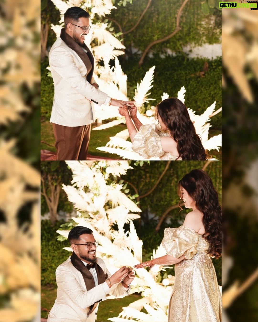 Chetna Sharma - 87.1K Likes - The easiest YES I’ve ever said💍🧿
Engaged to my best friend fl.🥂
She a fiancée now🙈. 
16.03.2025 , lived a dream .🤌🏻😭

Ansh has been a human diary to me since 2016 (when we started dating)but a 5th grade Chetna(when we met probably in 2010, i don’t even remember now😅) wouldn’t have ever imagined you of someone you have beautifully grown up into , “my flower” 🌸

But i guess our forever has a nice 💍 to it now 🙈🧿
 
LOVE YOU 🍩

You are a non negotiable part of mine, Chetna ka Ansh ❤️ 
(sounds better ig😉)