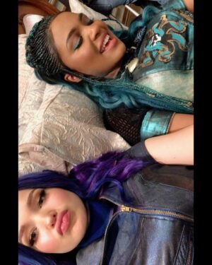 China Anne McClain Instagram - here’s to 10 years of Descendants, starting with my final take of D3. these experiences will always be very special in my heart. ⚔️🤍 #uma