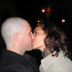Christy Turlington Instagram - 🥂 to 22 years married. 2 kids in college. 2 fur babies. 2 many memories to name but a few sweet kisses to remind us where we started and how far we’ve come together. 💞