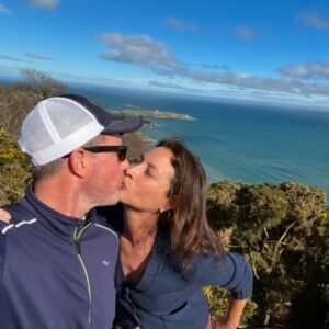 Christy Turlington Instagram - 🥂 to 22 years married. 2 kids in college. 2 fur babies. 2 many memories to name but a few sweet kisses to remind us where we started and how far we’ve come together. 💞