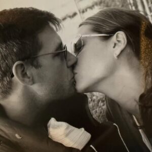 Christy Turlington Instagram - 🥂 to 22 years married. 2 kids in college. 2 fur babies. 2 many memories to name but a few sweet kisses to remind us where we started and how far we’ve come together. 💞