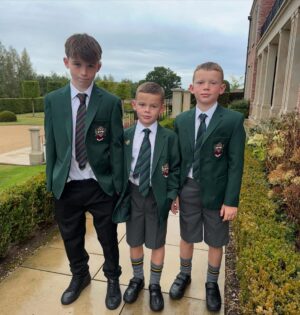 Coleen Rooney Instagram - The Boys all ready for the new school year after a great summer!! Good luck, do your best, we love you xx