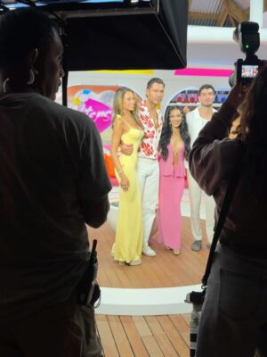 Courtney Boerner Instagram - Had so much fun joining the panel for the first AfterSun of Love Island Games S2💛 I prefer this side of the villa this time 😂 thank you for having me @loveislandusa #loveisland #aftersun