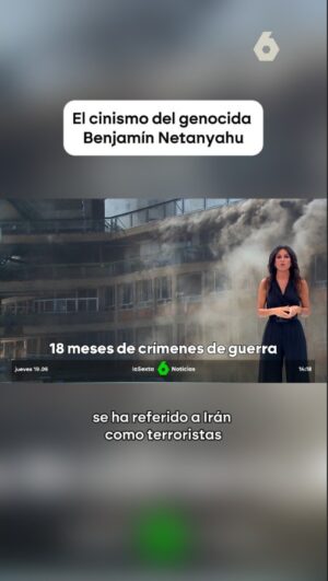 Cristina Saavedra Instagram - Israel ha calificado a Irán de "terrorista" por atacar un hospital en el sur del país. El Gobierno de Netanyahu ha afirmado que es un crimen de guerra.

Efectivamente, atacar hospitales es una barbaridad. Y eso es justo lo que está haciendo Israel en Gaza, donde han destruido o dañado el 94% de todos los que había.

#israel #iran #netanyahu #gaza