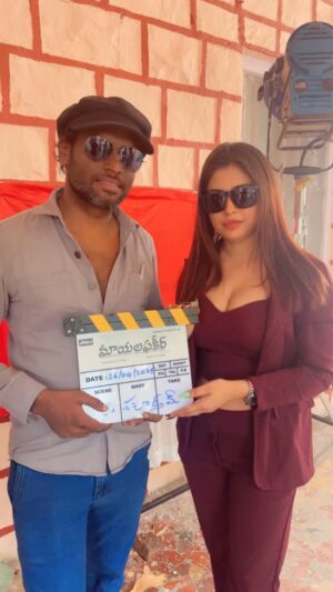 DJ Nashley Instagram - First day of shooting Telugu movie, (ANASUYA AKA Dj NASHLEY )