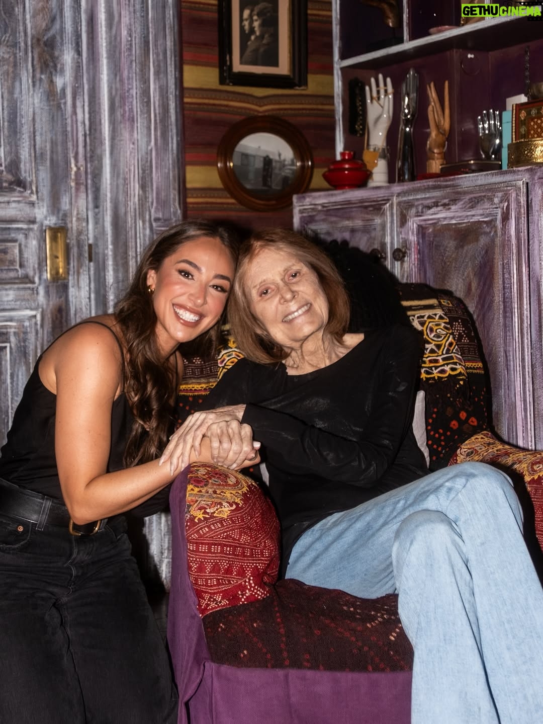 Danielle Robay - 11.5K Likes - For decades, Gloria Steinem has hosted Talking Circles in her living room. She’s always said, “we produce oxytocin when we connect in person. We don’t experience empathy in the same way unless all five senses are engaged.”

She’s right. Our brains are wired for this. When we gather in person…listening, laughing, crying, sharing…oxytocin flows. Trust builds faster. We leave feeling more seen, soothed, and connected than we ever could through a screen.

Oxytocin is sometimes called the “love hormone.” It’s what runs through a woman’s body during birth. It bonds us. My favorite fact is we don’t just feel it when we’re kind…we feel it even when we witness kindness.

I love the internet, but it’s often a place of high communication, low connection. Talking Circles are the opposite—HIGH connection. They remind us that nothing replaces being in a room together, engaging all five senses, and finding real solutions side by side.

This one, on women’s health, felt both ancient and brand new.

Big thanks to my wonderful, passionate, solution oriented cohost @its_alextaylor and the brilliant   kind @apbenven for her wonderful words in the @nytimes.