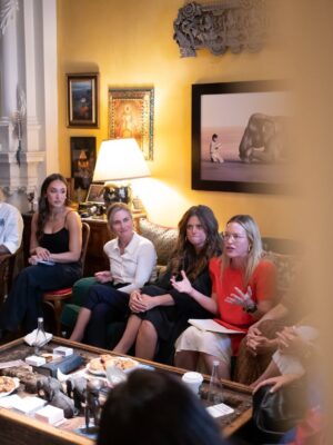 Danielle Robay Instagram - For decades, Gloria Steinem has hosted Talking Circles in her living room. She’s always said, “we produce oxytocin when we connect in person. We don’t experience empathy in the same way unless all five senses are engaged.”

She’s right. Our brains are wired for this. When we gather in person…listening, laughing, crying, sharing…oxytocin flows. Trust builds faster. We leave feeling more seen, soothed, and connected than we ever could through a screen.

Oxytocin is sometimes called the “love hormone.” It’s what runs through a woman’s body during birth. It bonds us. My favorite fact is we don’t just feel it when we’re kind…we feel it even when we witness kindness.

I love the internet, but it’s often a place of high communication, low connection. Talking Circles are the opposite—HIGH connection. They remind us that nothing replaces being in a room together, engaging all five senses, and finding real solutions side by side.

This one, on women’s health, felt both ancient and brand new.

Big thanks to my wonderful, passionate, solution oriented cohost @its_alextaylor and the brilliant   kind @apbenven for her wonderful words in the @nytimes.