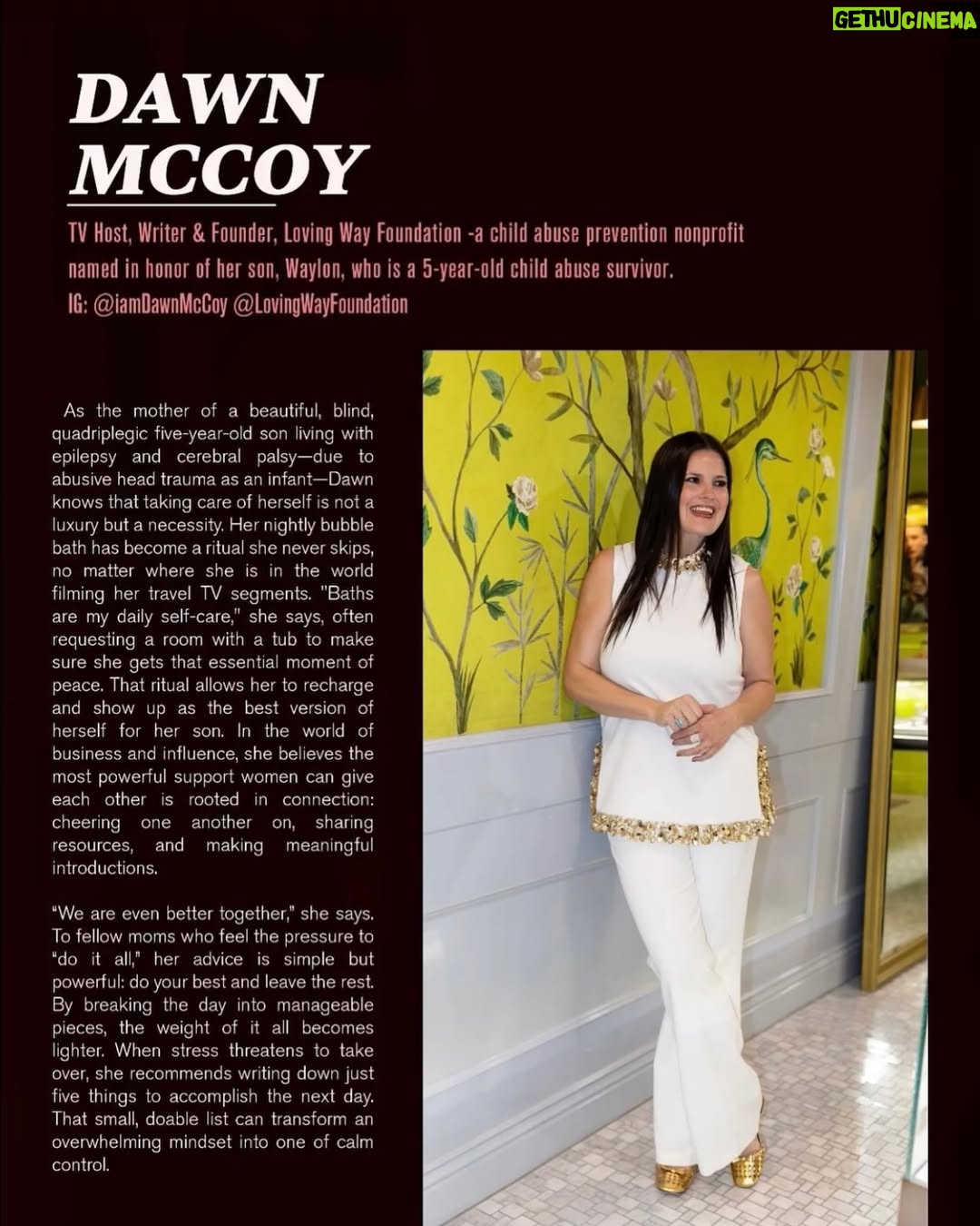 Dawn McCoy - 204 Likes - So honored to be included in this very special Mother’s Day issue of @LaLivingMagazine with these mamas and friends whom I adore and am constantly inspired by! (Link in stories)
Thank you, @billbakho @jessicahall &  @kaseycahen! 🩵🩷

📷: @ographr at @annesisteron for our Anne Sisteron x @lovingwayfoundation collab
Wearing @trinaturk