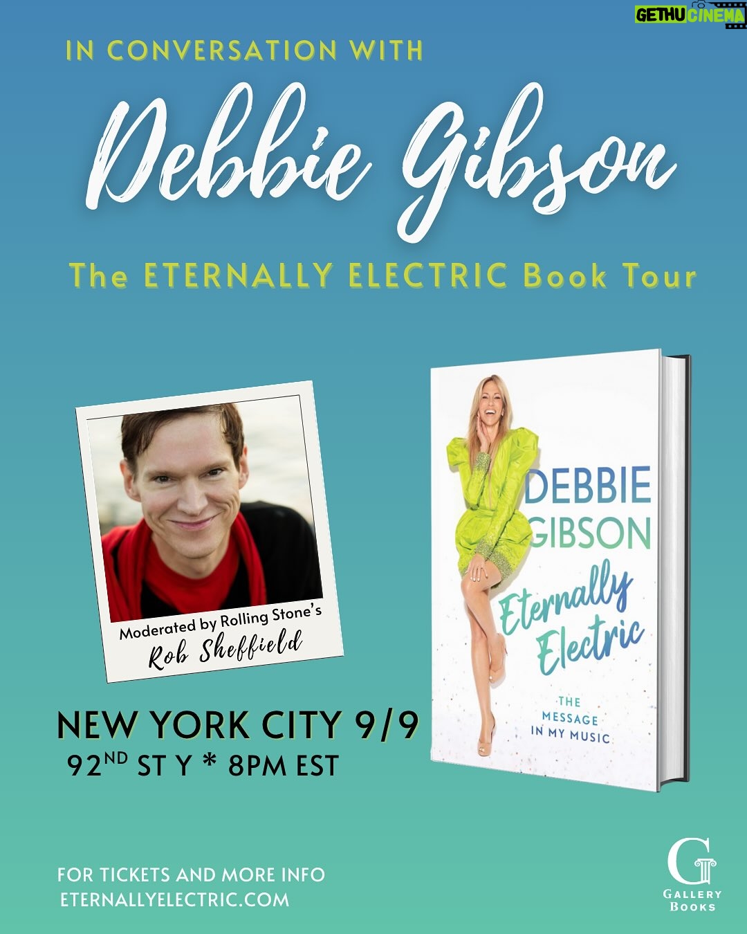 Debbie Matenopoulos - 2K Likes - ✨IT’S HAPPENING!✨ Tickets for The Eternally Electric Book Tour are on sale NOW—Friday at 12PM ET / 9AM PT! 🎟️

I’ll be sharing the stories behind the stories in my memoir Eternally Electric with some incredible friends joining me on stage. From NYC to Chicago to LA to Vegas—this is going to be unforgettable. 💫

Grab your seats at EternallyElectric.com 💖 

#EternallyElectric #BookTour #DebbieGibson