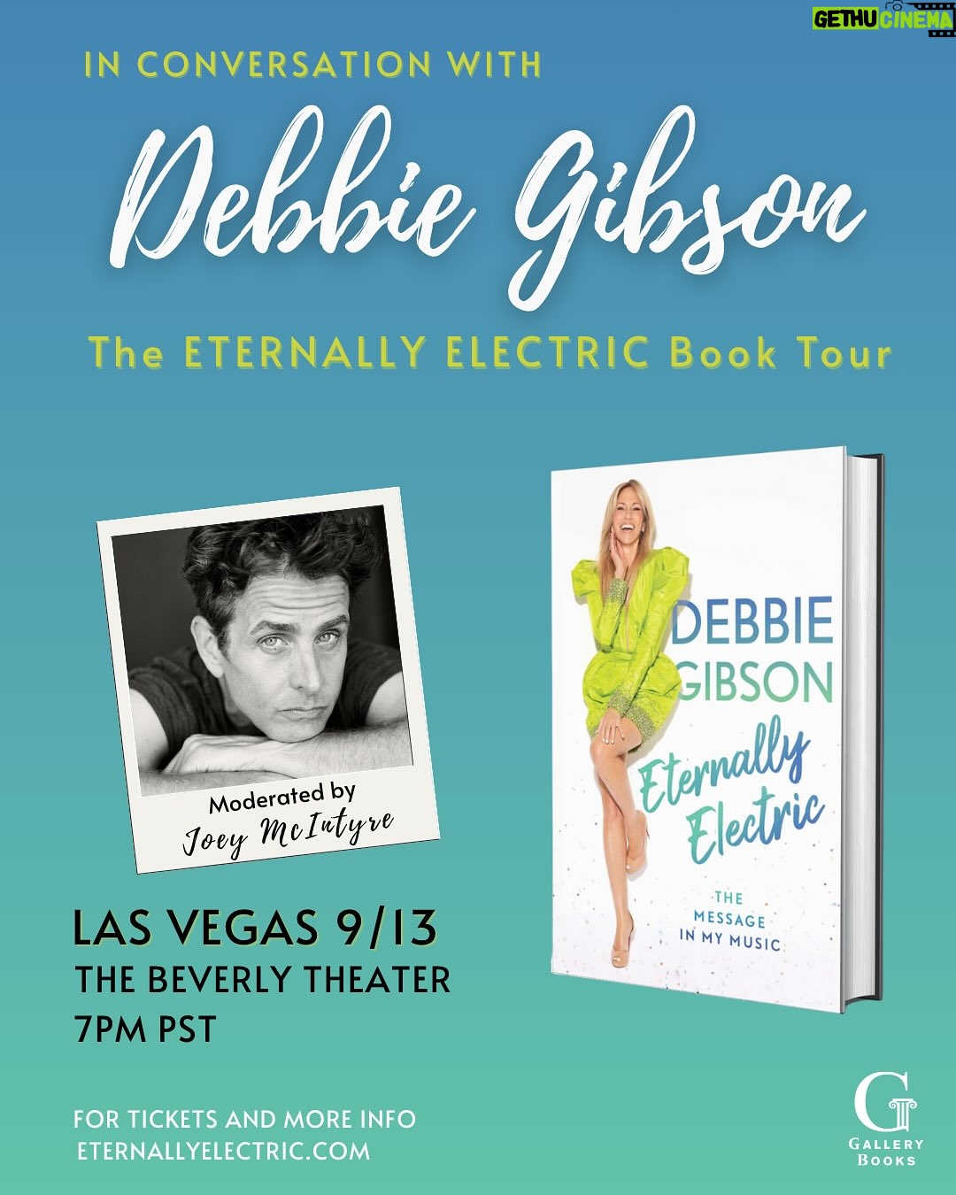 Debbie Matenopoulos - 2K Likes - ✨IT’S HAPPENING!✨ Tickets for The Eternally Electric Book Tour are on sale NOW—Friday at 12PM ET / 9AM PT! 🎟️

I’ll be sharing the stories behind the stories in my memoir Eternally Electric with some incredible friends joining me on stage. From NYC to Chicago to LA to Vegas—this is going to be unforgettable. 💫

Grab your seats at EternallyElectric.com 💖 

#EternallyElectric #BookTour #DebbieGibson