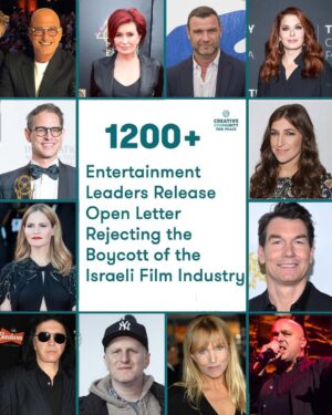 Debra Messing Instagram - Entertainment leaders from around the globe including Liev Schreiber, Mayim Bialik, Gene Simmons, Debra Messing, Sharon Osbourne, Greg Berlanti, Jerry O’Connell, Howie Mandel, Jennifer Jason Leigh, Lisa Edelstein, Erin Foster, Anthony Edwards, Rebecca De Mornay, Sherry Lansing, Haim Saban amongst over 1,200 others to reject the cultural boycott of Israel.