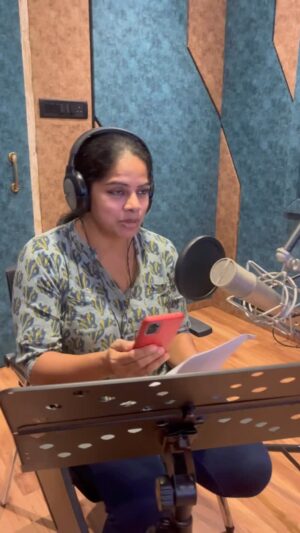 Deepa venkat Instagram - “Behind-the-scenes magic! ✨ Recently, we had the privilege of doing dubbing for the stunning Tanishq jewellery ad featuring the gorgeous @nayanthara! 💎 The voice that brought it to life was none other than the talented @imdeepavenkat 🙏 We’re thrilled to share snippets from the dubbing session! 🎧 #Voicceestore #Dubbing #Tanishq #Nayanthara #DeepaVenkat #VoiceOver #BehindTheScenes”