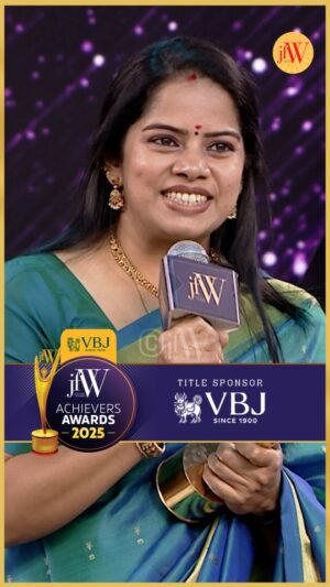 Deepa venkat Instagram - Thank you is such a small phrase to describe what I want to say!

#jfwachieversawards2025 #VBJJFWAchieversAwards

Title Sponsor: @vummidibangaru