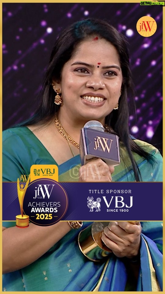 Deepa venkat - 3.8K Likes - Thank you is such a small phrase to describe what I want to say!

#jfwachieversawards2025 #VBJJFWAchieversAwards

Title Sponsor: @vummidibangaru