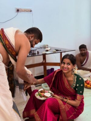 Deepika Jayaraman Instagram - Varalakshmi 🙏🏻❤️