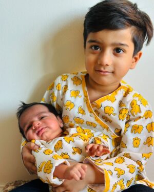 Deepika Jayaraman Instagram - Vyom & Vyan
👦🏻👶🏻
Vyom- Sky/ Space
Vyan- Life giving Air
Boys outfit @projectlove_bydeera