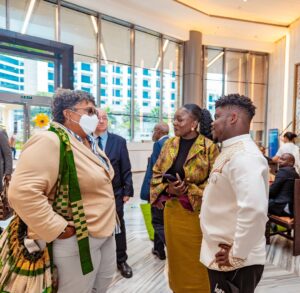 Dentaa Instagram - An unforgettable moment meeting the phenomenal leader, Hon. Mia Amor Mottley. @mamottley 

“Leadership is not about titles or positions but impact, influence, and inspiration.”

In our conversation, I told her that I am determined to bring everything she has been passionately preaching to life right on her island. With a warm smile, she said she had already heard all about GUBA and graciously gave her blessings for the GUBA Awards. @gubaawards 

Hon. Mia Mottley has been a relentless voice for African–Caribbean unity, driving trade, collaboration, and a shared destiny across the Atlantic. Her leadership continues to light the path for our generation and the next! #gubainbarbados #guba2025 #visitbarbados 

Thank you Amb @juliettebynoesutherland @barbadosinghana 

Photo @twinsdntbeg @swagofafricanews 
@mrghanababy ❤️🇧🇧
Outfit @ola__scott 
Stylist @da_therapizt
